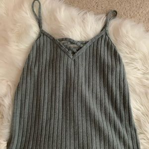 grey/ blue billabong tank top